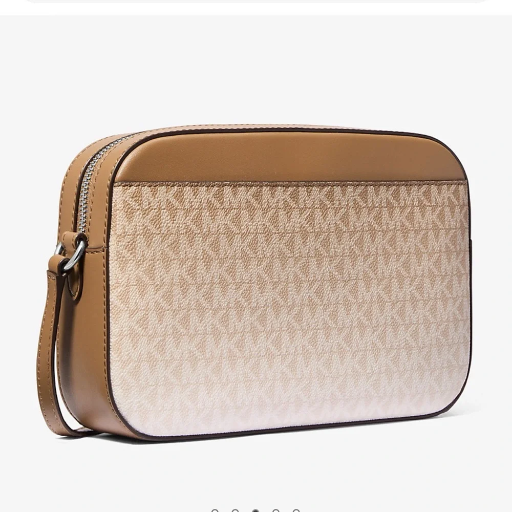Michael Kors Jet Set Large Ombré Signature Logo EW Crossbody Body Dusk  NWT